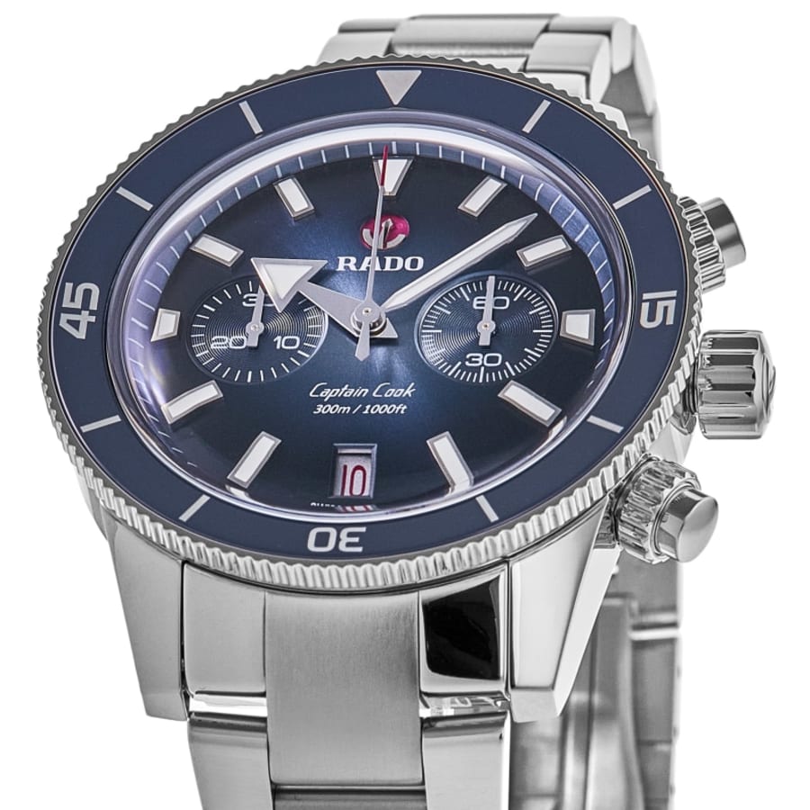Rado Captain Cook Automatic Steel Chronograph Blue Dial Men's Watch R32145208