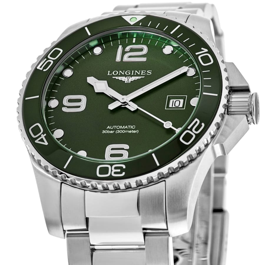 Longines HydroConquest Automatic Green Dial Steel Men's Watch L3.781.4.06.6