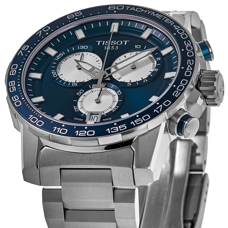 Tissot Supersport Chrono Blue Dial Steel Men's Watch T125.617.11.041.00