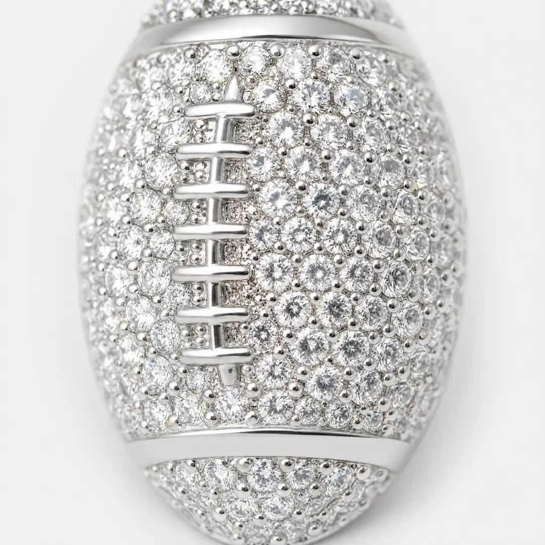 Football Pendant (Silver)