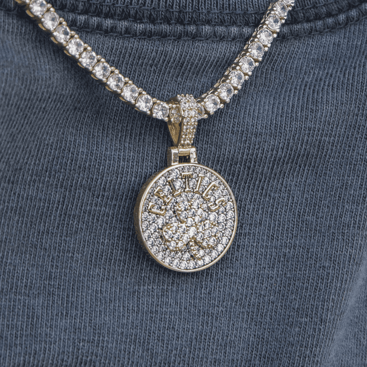 Boston Celtics Official NBA Micro Alternate Logo Pendant