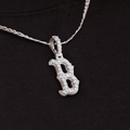 Boston Red Sox Micro Pendant in White Gold