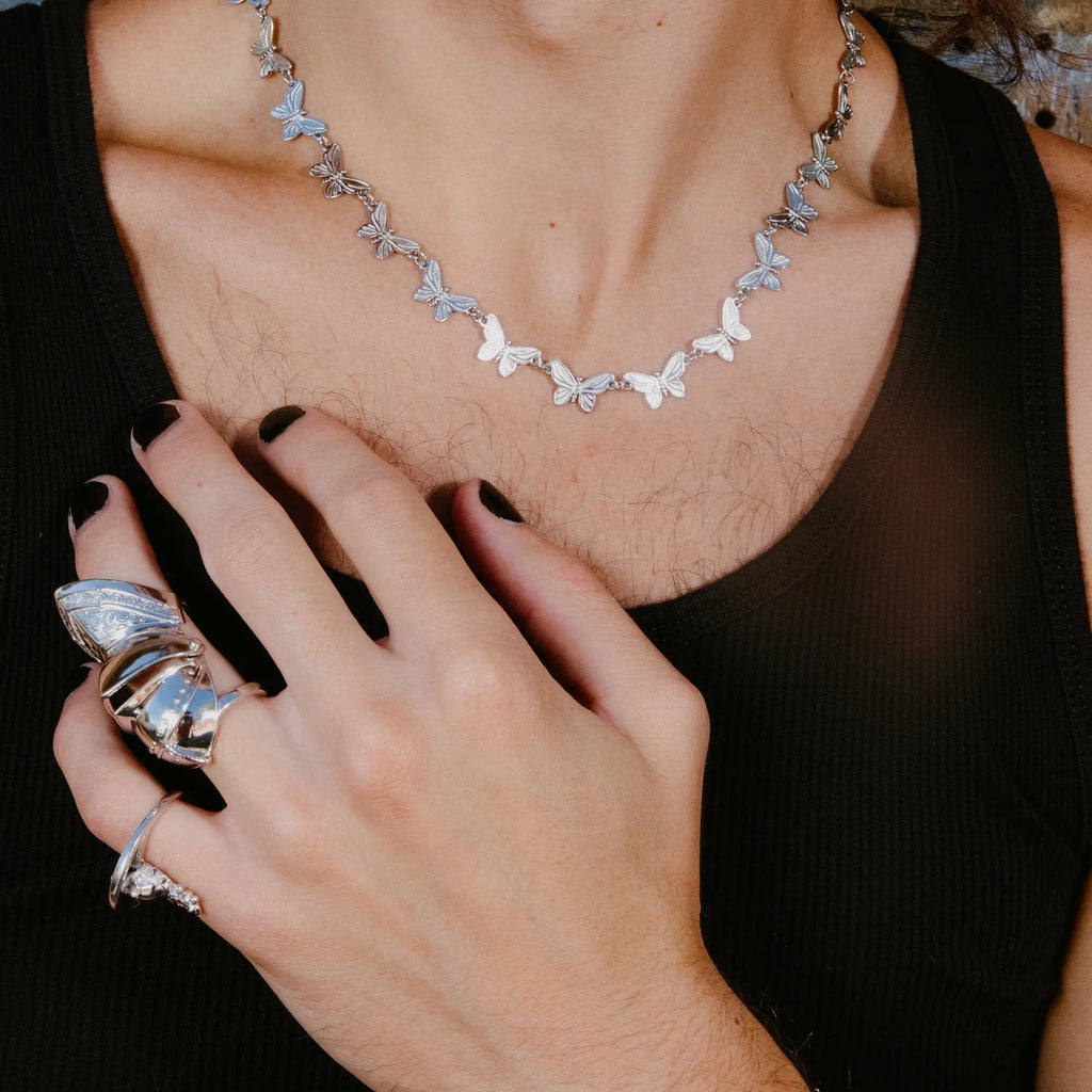 BUTTERFLY NECKLACE (ADJUSTABLE)