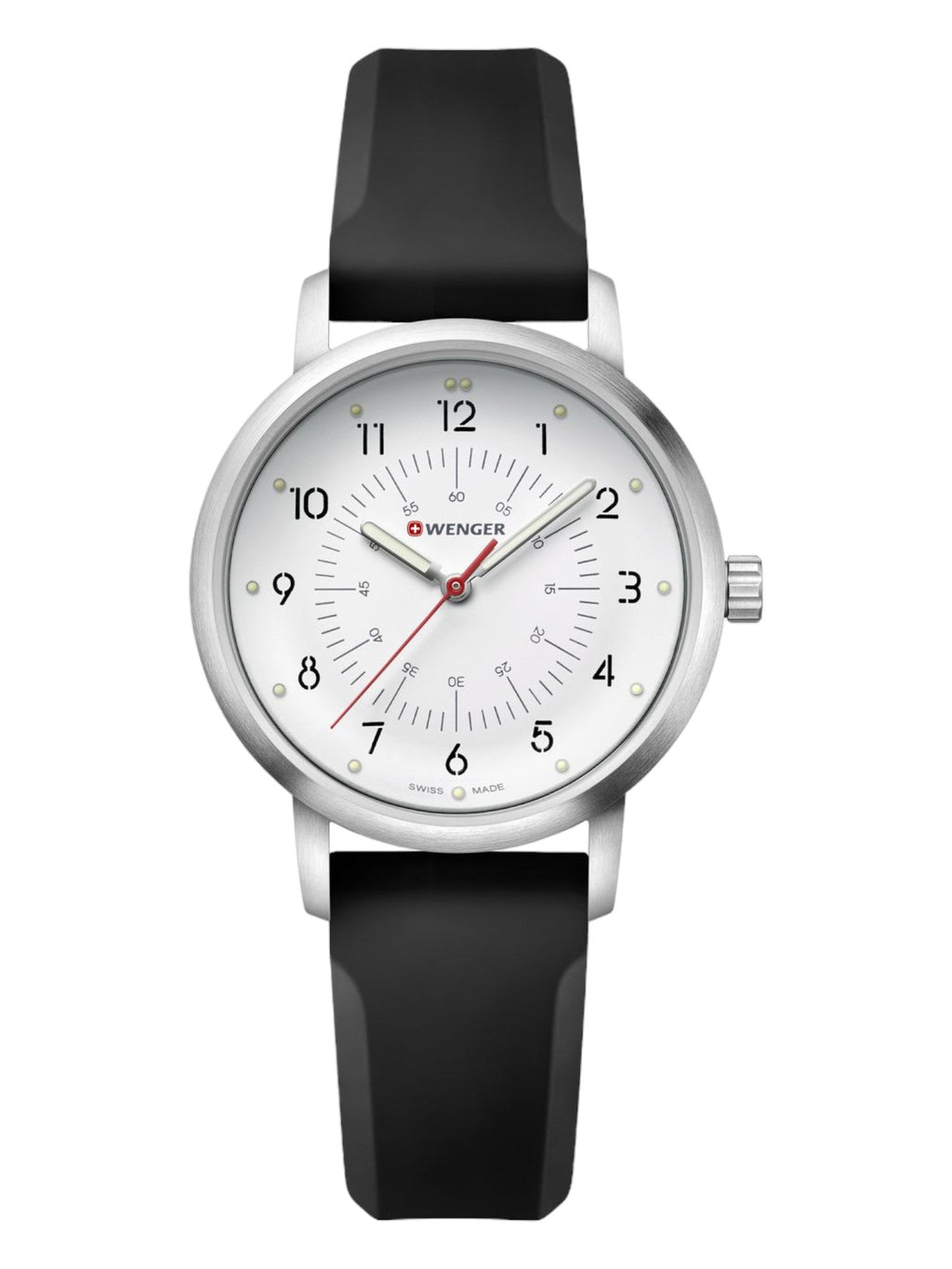 Wenger Swiss Army Men's 01.1621.111 Avenue White Dial Watch 35 mm
