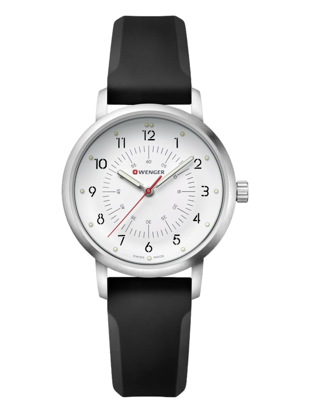 Wenger Swiss Army Men's 01.1621.111 Avenue White Dial Watch 35 mm