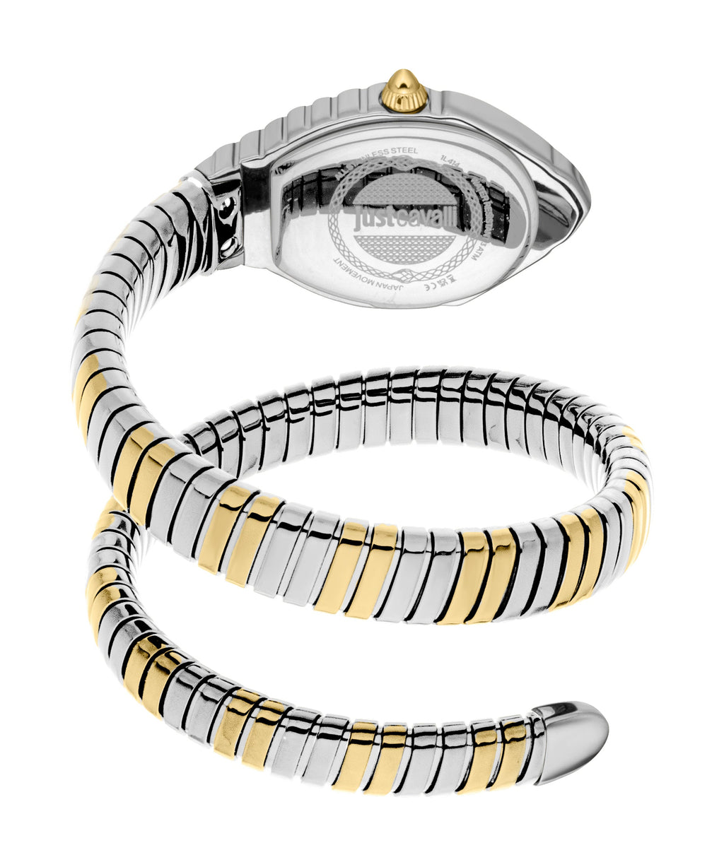 Just Cavalli Women's Snake MOP Dial, 316L Stainless Steel Watch