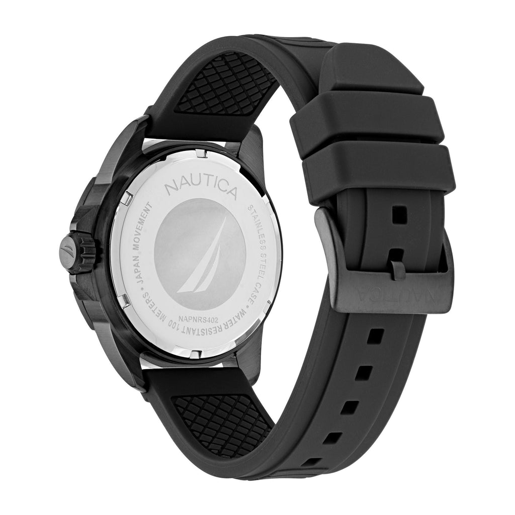 Nautica Mens Nsr Silicone Quartz Analog Watch