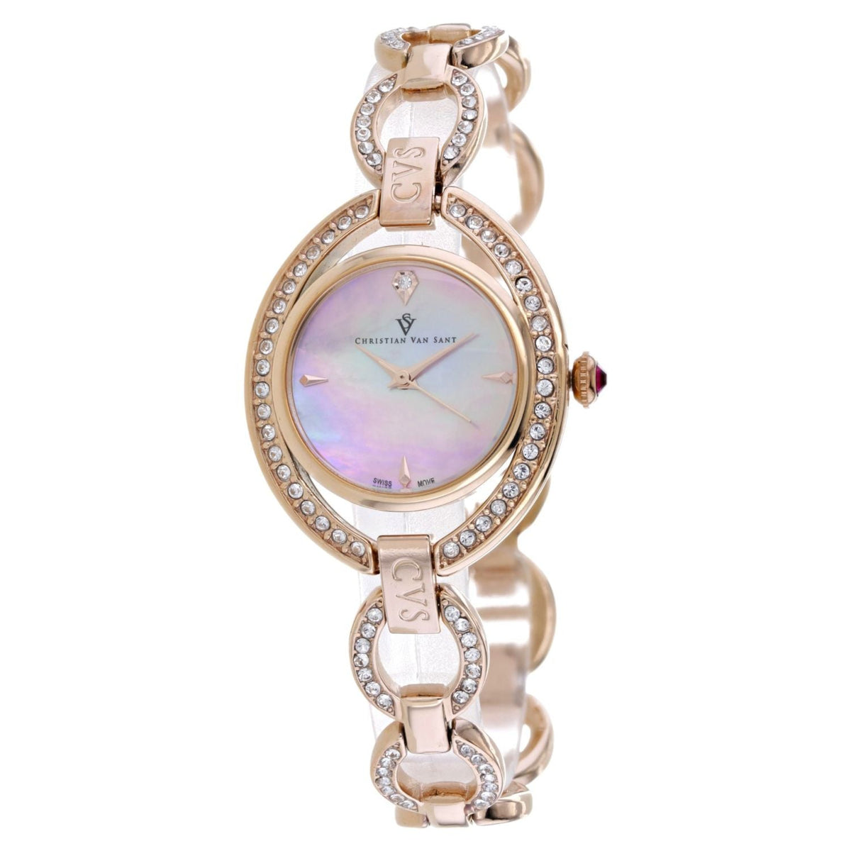 Christian Van Sant Women's Stella Pink Round 28mm