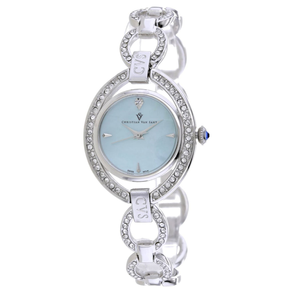 Christian Van Sant Women's Stella Blue Round 28mm