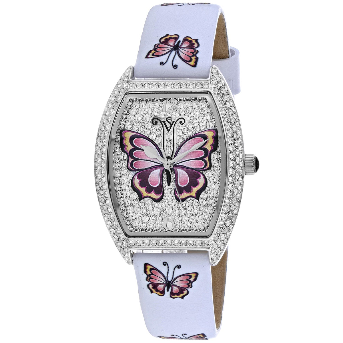 Christian Van Sant Women's Papillon Silver Tonneau 36mm
