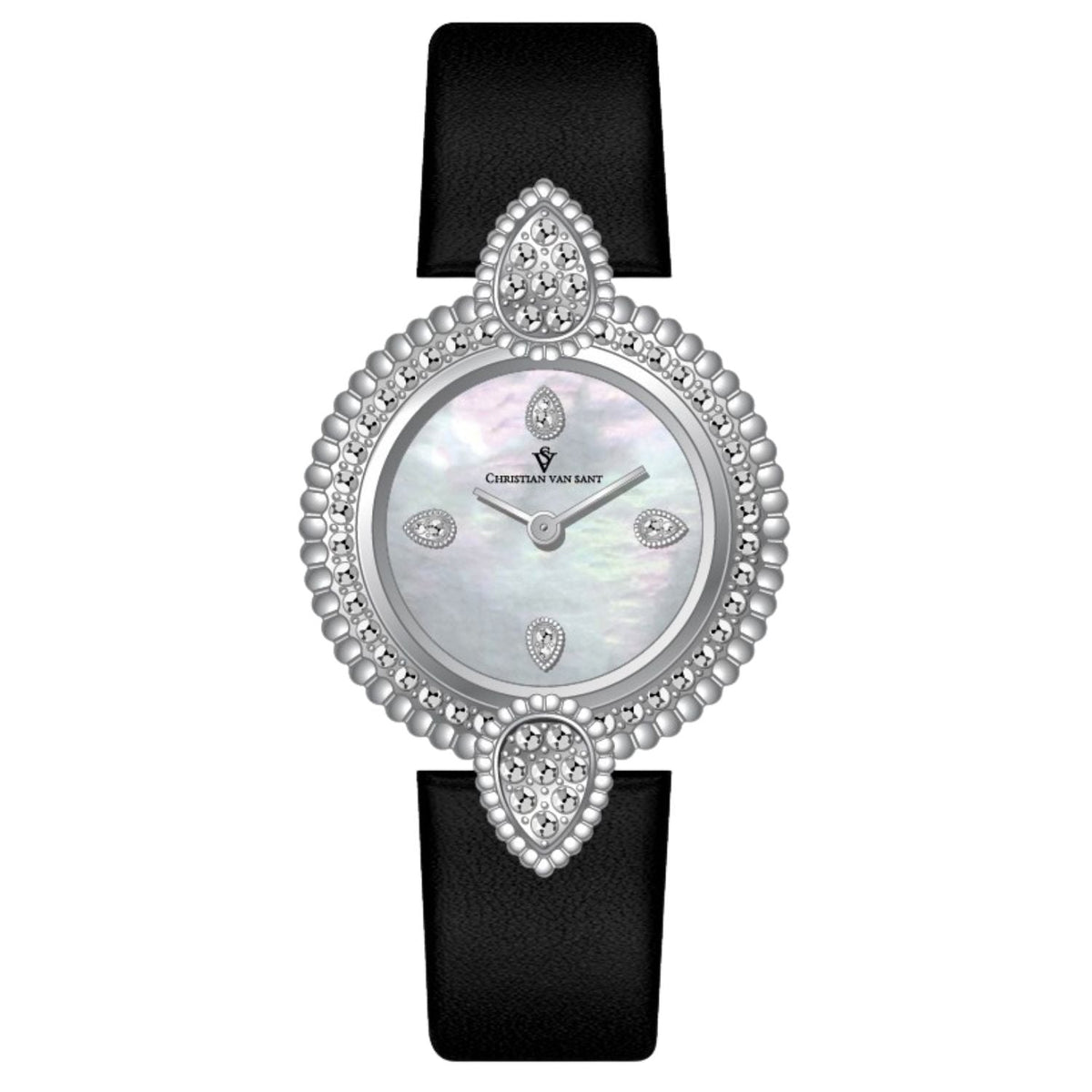 Christian Van Sant Women's Silver Roud 23mm