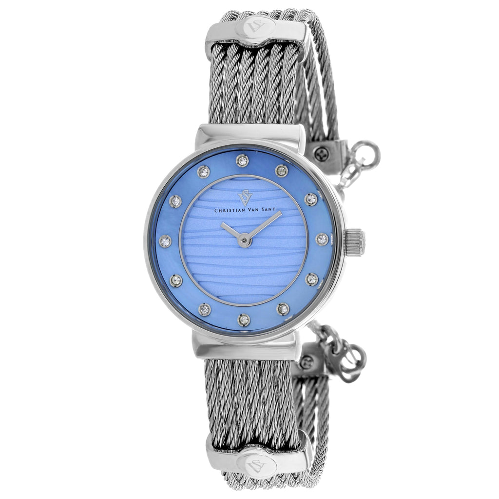 Christian Van Sant Women's Cavo Blue Round 28mm