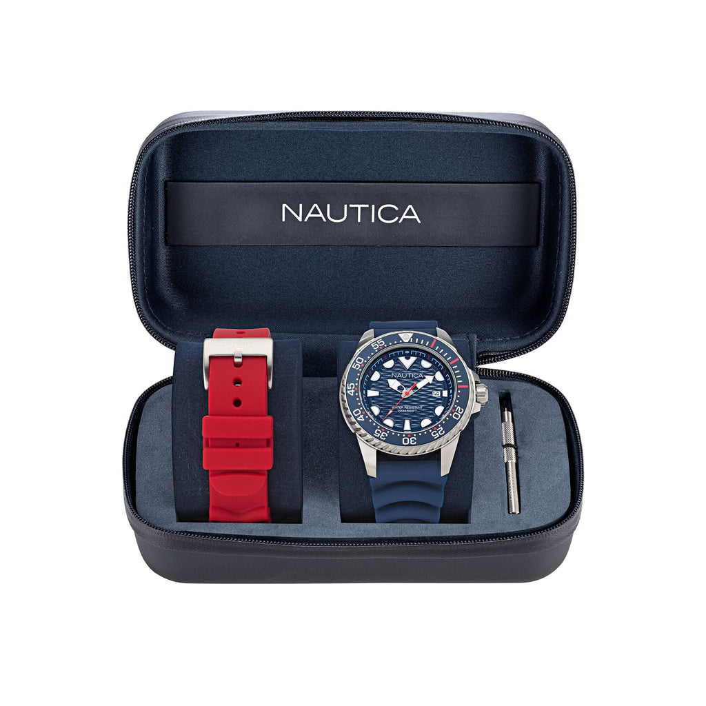 Nautica Nct Sea Dive Silicone Watch Box Set