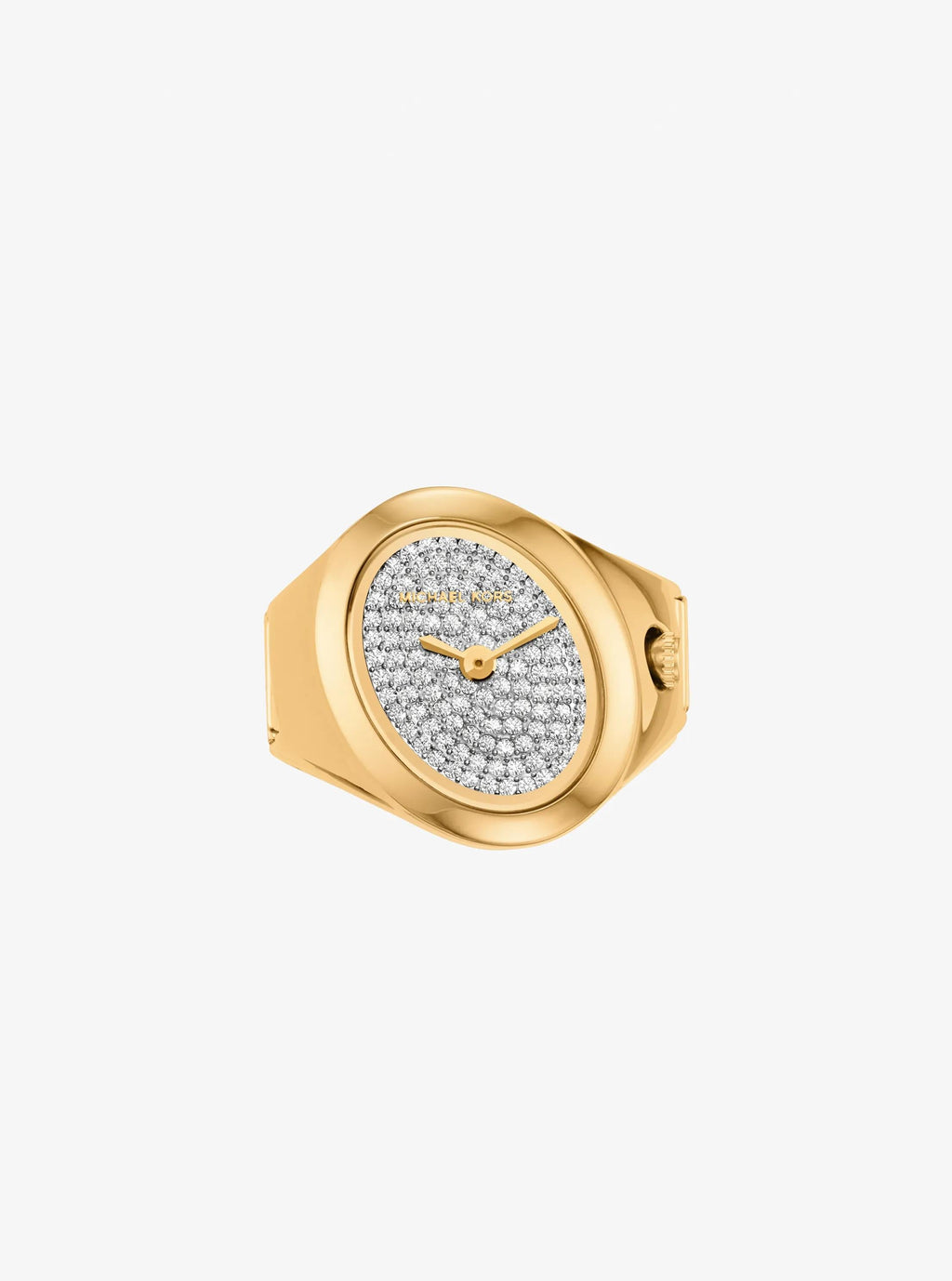 Maude Pavé Gold-Tone Ring Watch