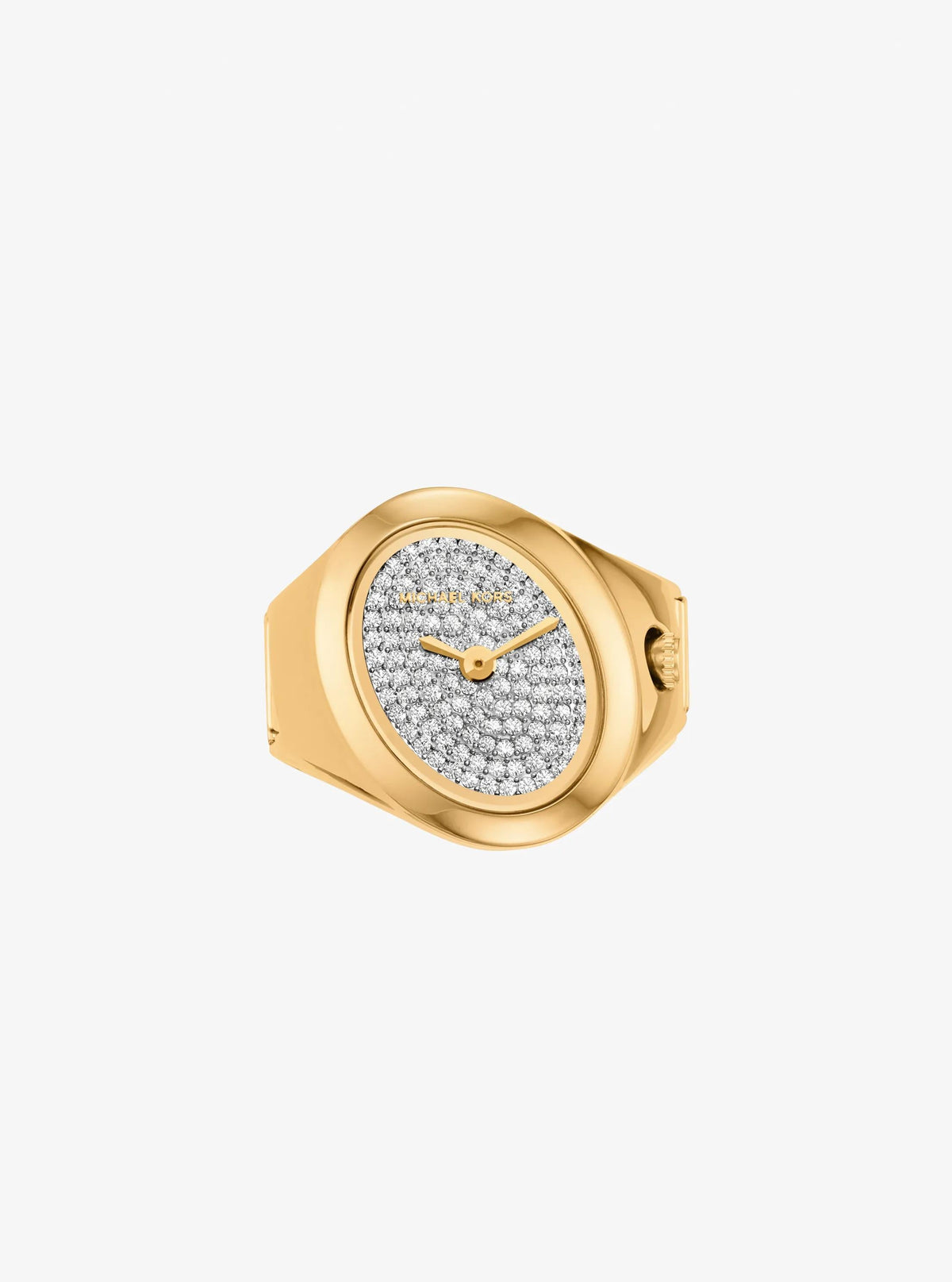 Maude Pavé Gold-Tone Ring Watch