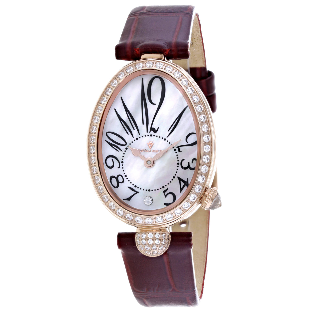 Christian Van Sant Women's Florentine White Oval 34mm