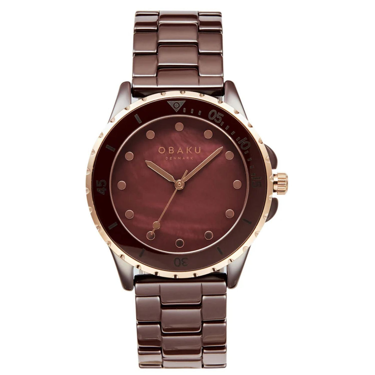 Obaku Women's Urt Lille Rose gold Dial Watch