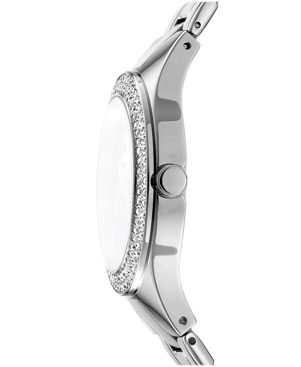 DKNY EVENING Parsons Glitz Silver Womens Watch