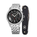 Victorinox Swiss Army Alliance Chronograph Black Dial Steel Men's Watch 241745.1
