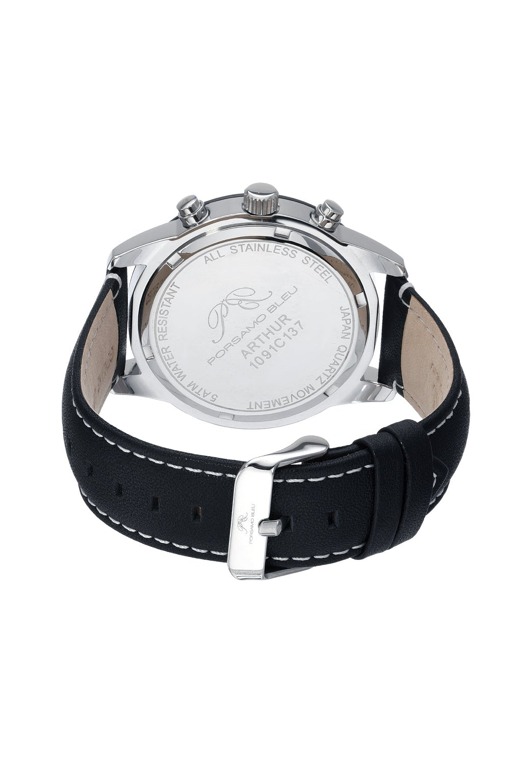 Arthur Men's Chronograph Black Watch, 1091CARL