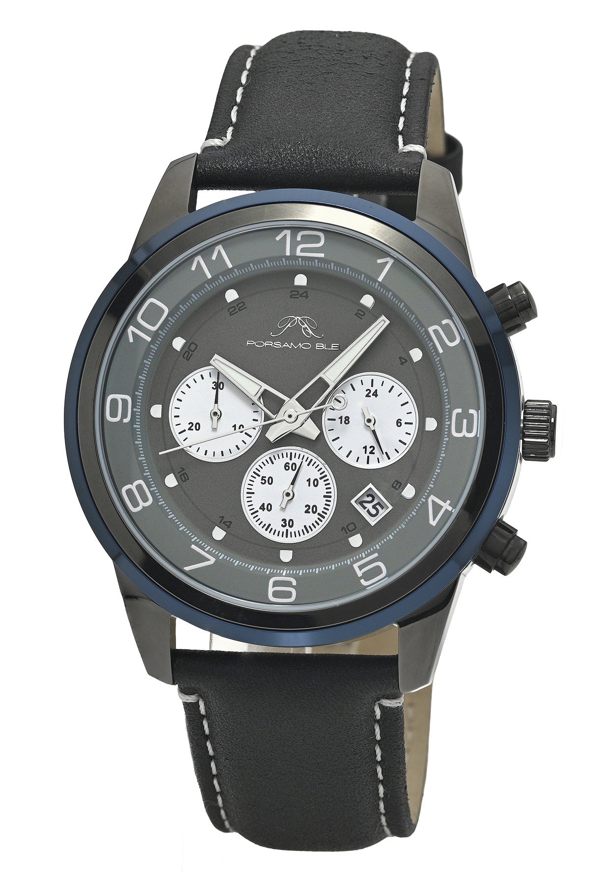 Porsamo Bleu Men's Arthur Genuine Leather Band Watch 1093BARL