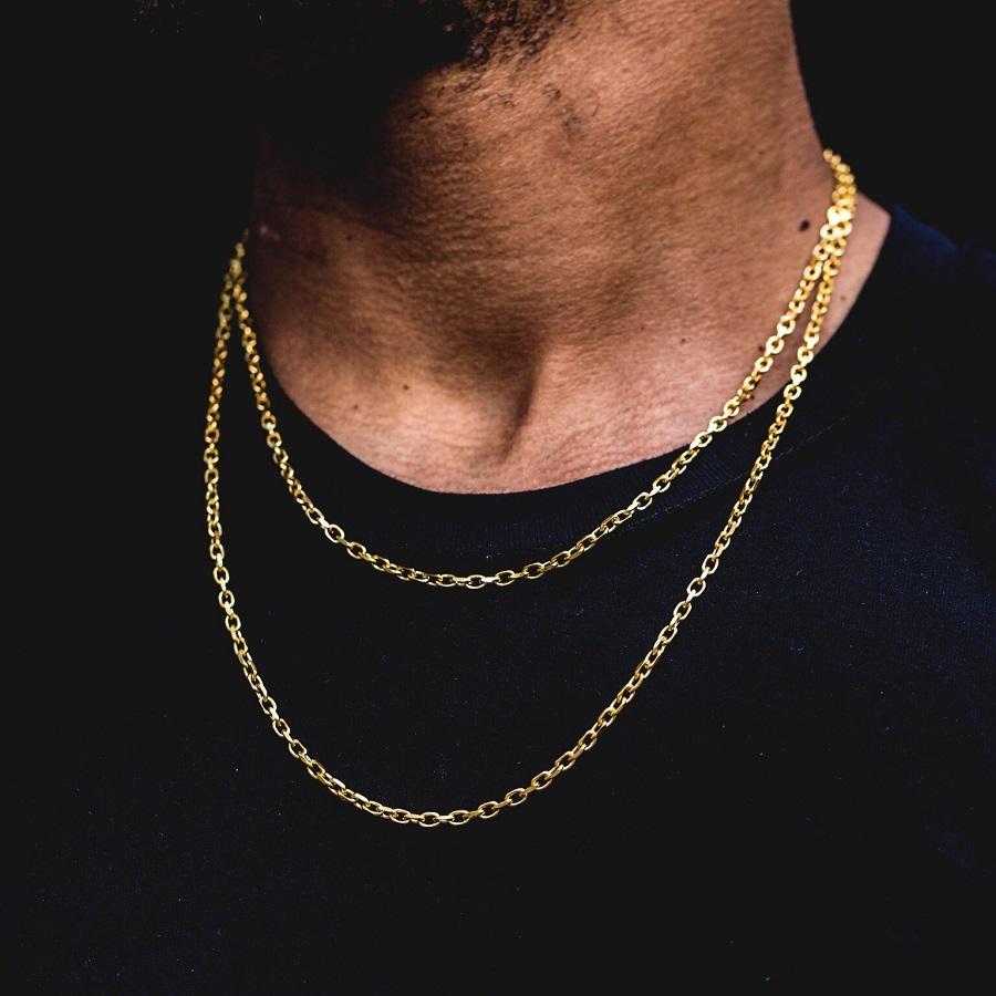 Cable Chain in Yellow Gold - 3mm