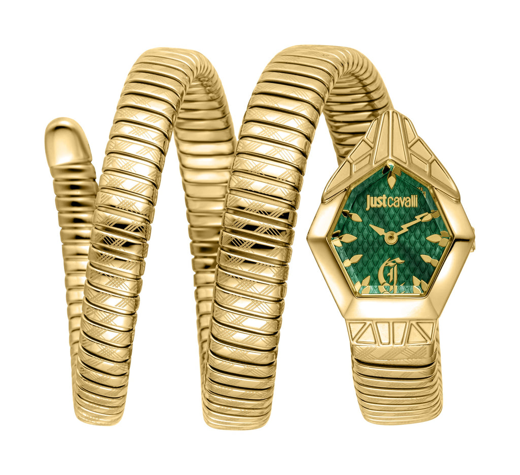 Just Cavalli Women's Snake 316L Stainless Steel Watch