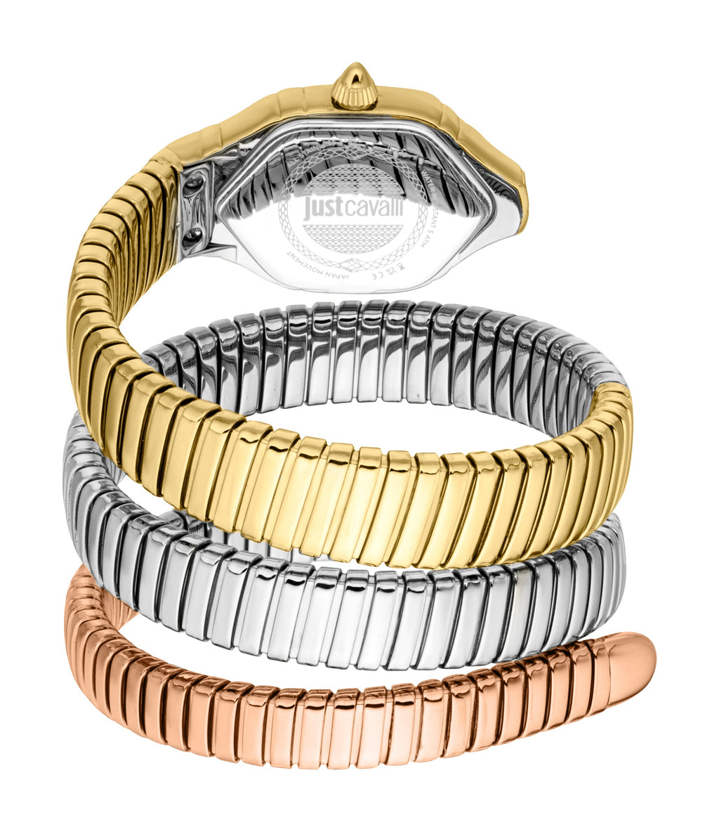 Just Cavalli Women's Snake 316L Stainless Steel Watch