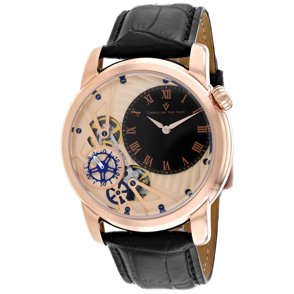Christian Van Sant Men's Rose gold dial Watch