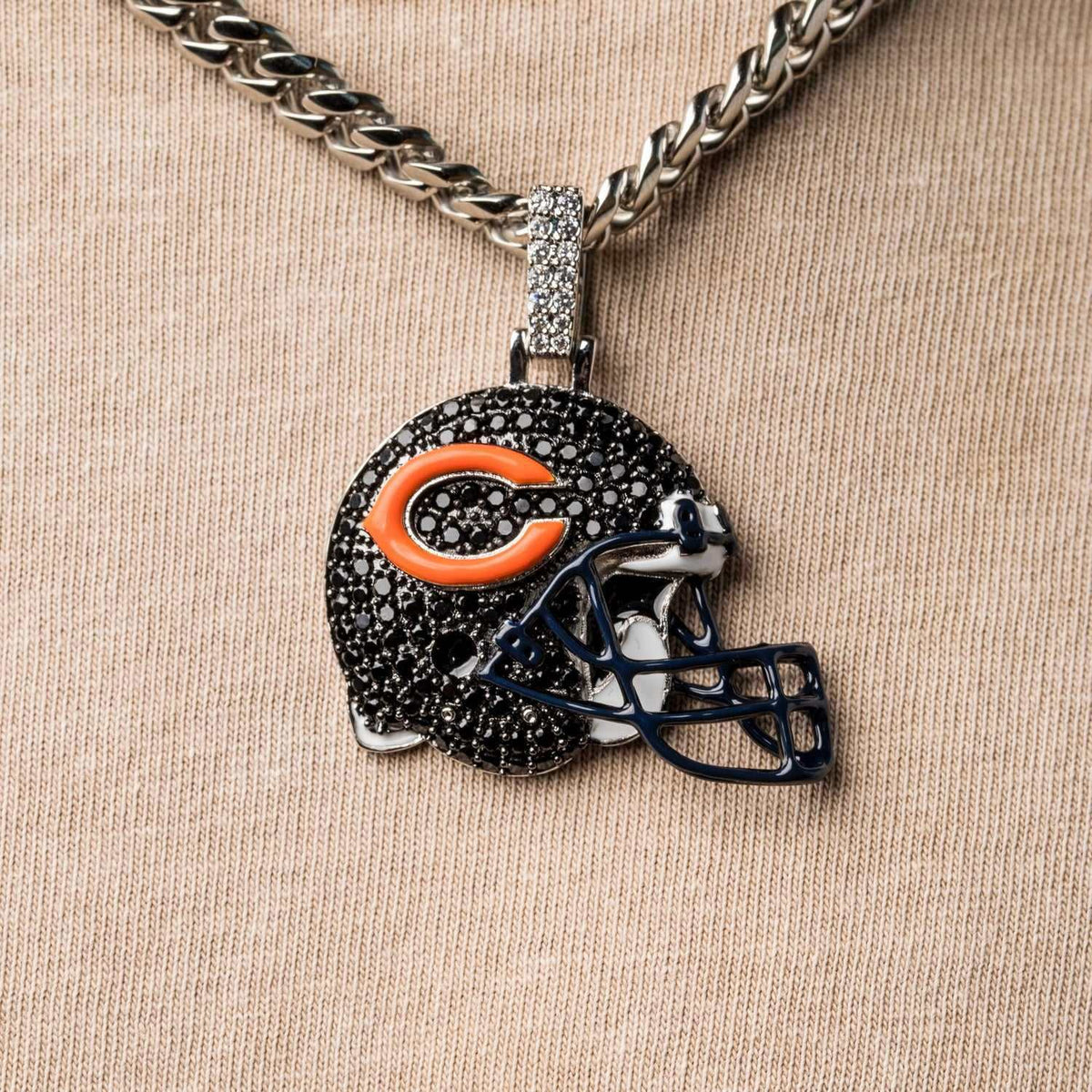 Chicago Bears Official NFL Helmet Pendant
