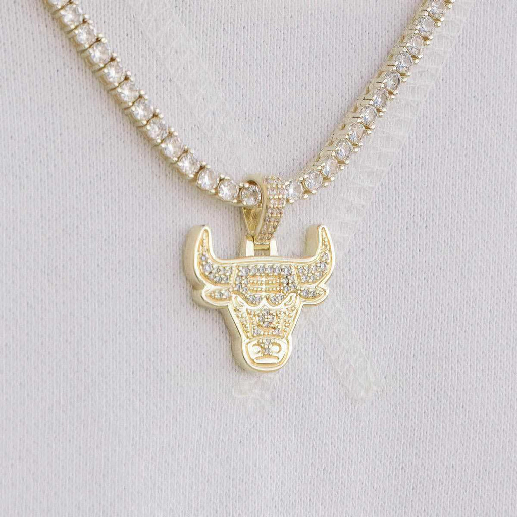 18k Vermeil Chicago Bulls Micro Pendant