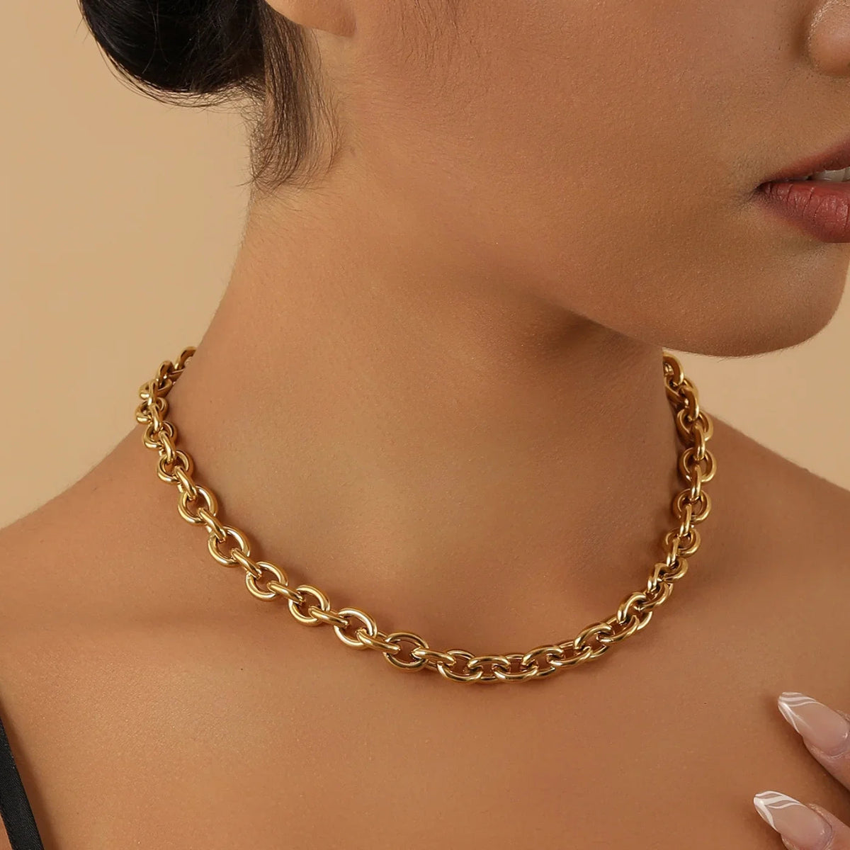 Chunky Rolo Chain Necklace