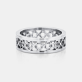 Clover Band Ring (Silver)