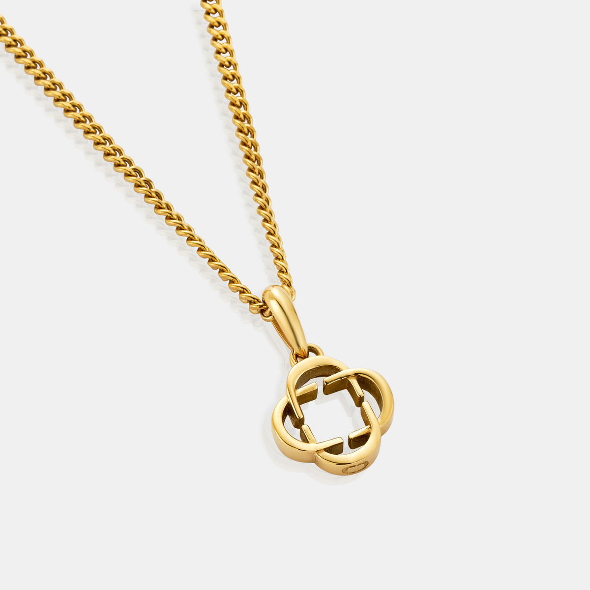 Clover Logo Pendant (Gold)