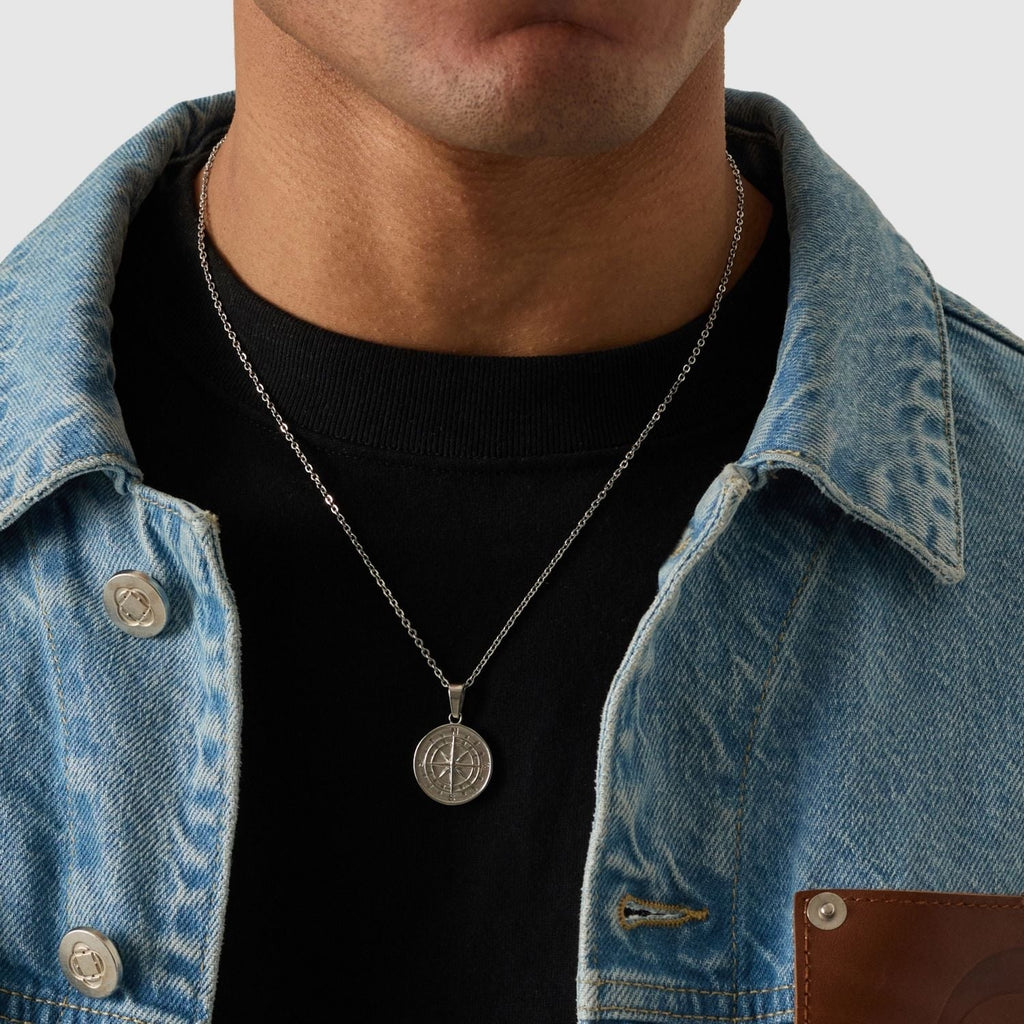Compass Pendant (Silver)