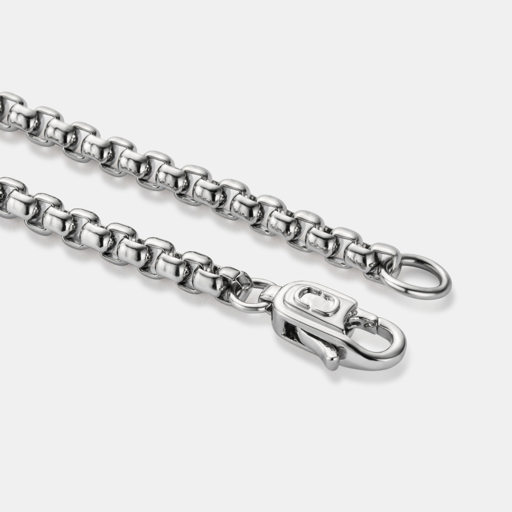 Iced Cross Bracelet (Silver)