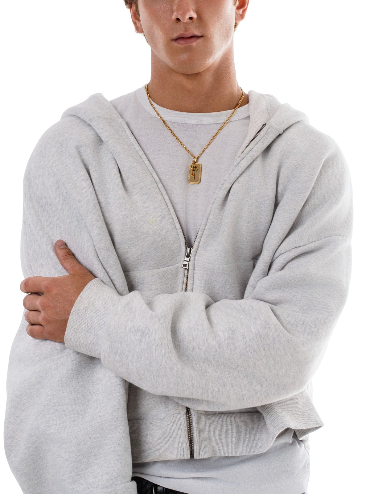 Cross Stack Necklace (Gold)