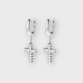Cross Earrings (Silver)