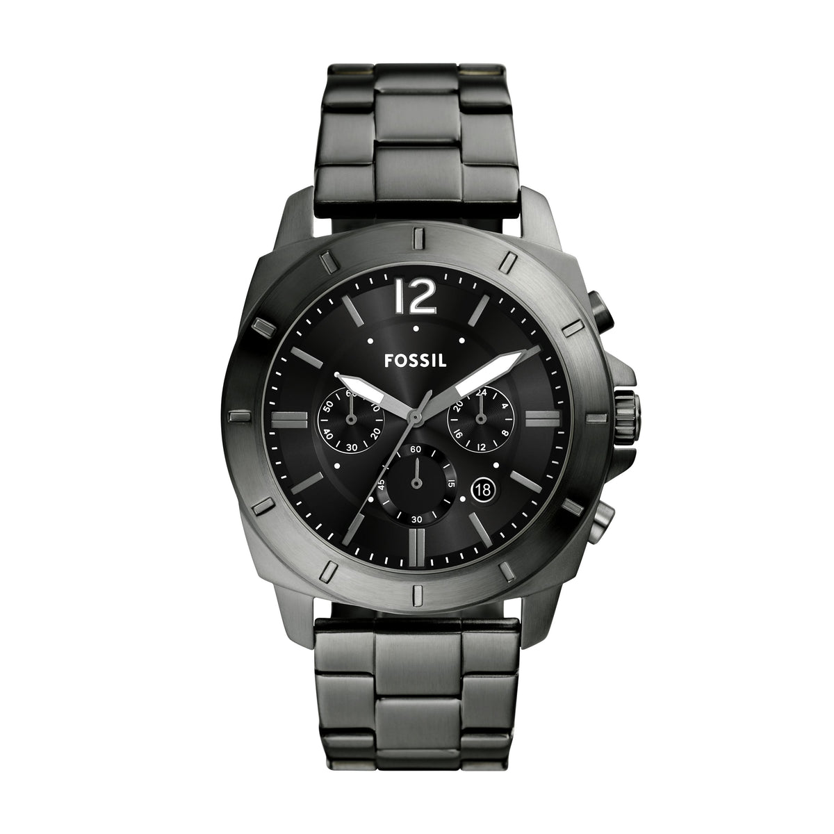 Fossil Men's Privateer 45mm Chronograph, Smoke Stainless Steel Watch, BQ2817