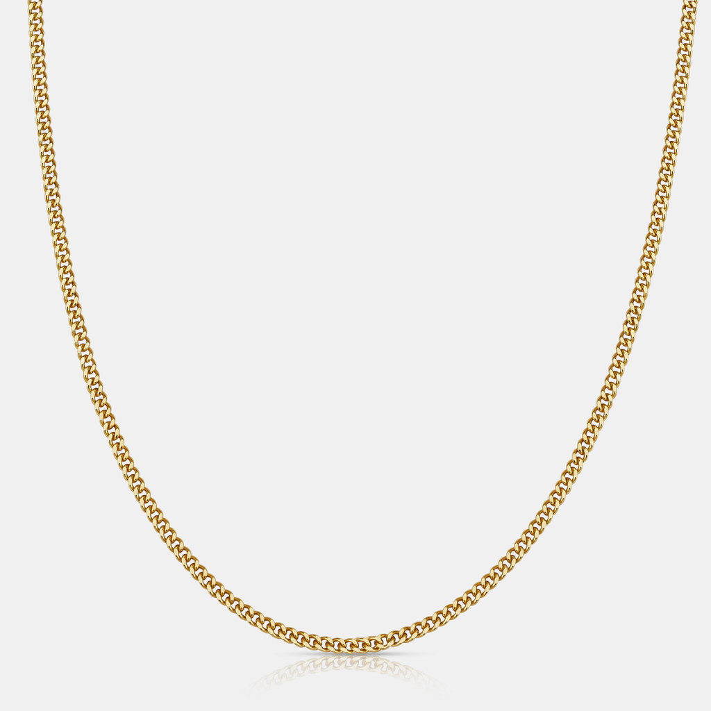 Cuban (18ct Gold) 2mm | Sterling Silver