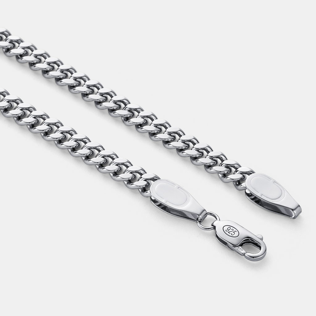Cuban (Sterling Silver) 6mm