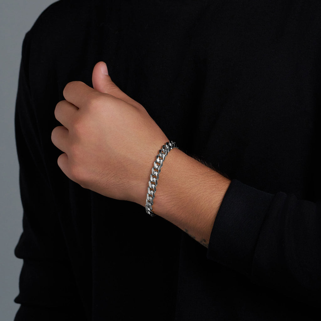 Cuban Link Bracelet (Silver) - 10mm