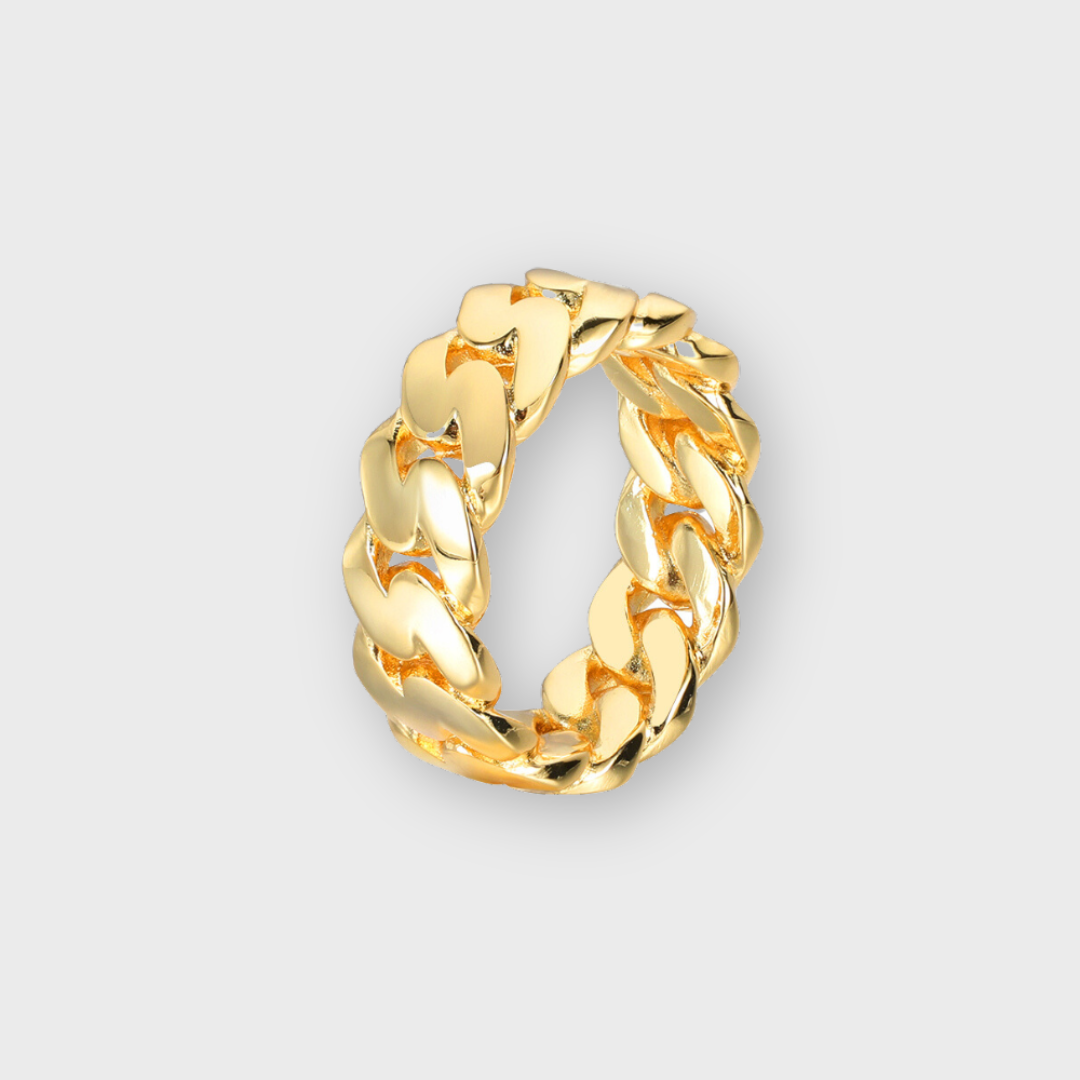 Rings Bundle (Gold) - Cuban, Tennis and Nail
