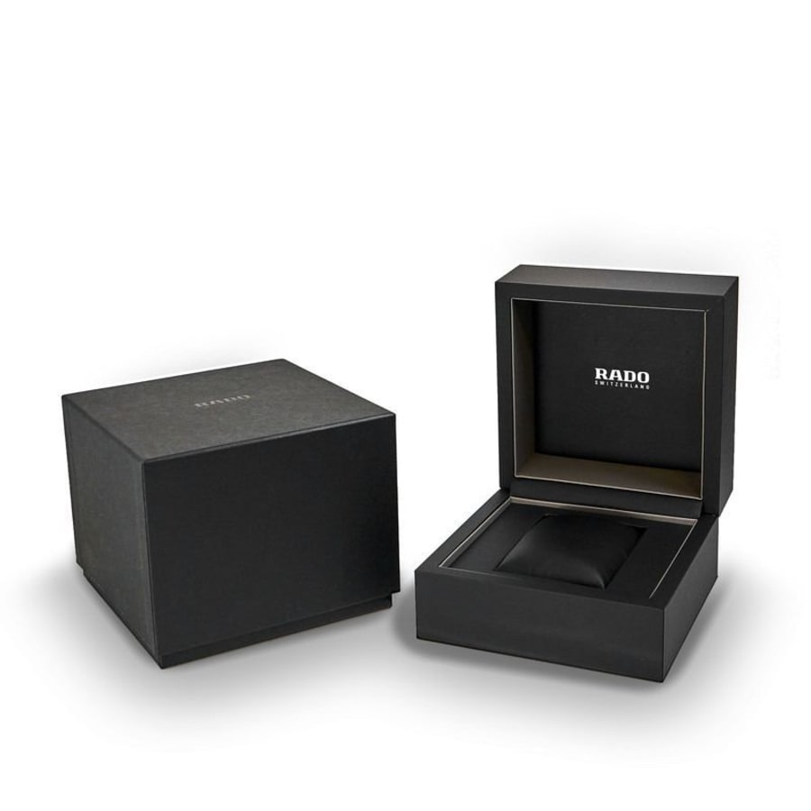 Rado TRUE Round Automatic Open Heart White Dial Ceramic Unisex Watch R27115012