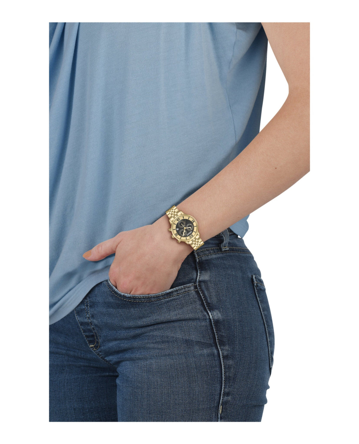 Classic Round Chrono Bracelet Watch