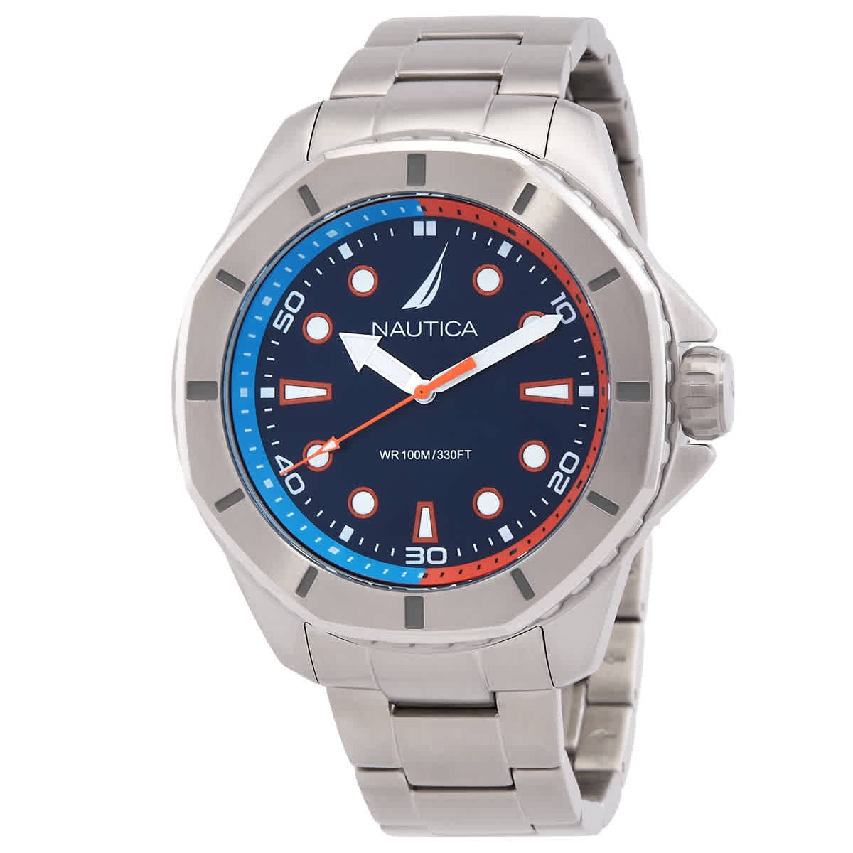 Nautica Koh May Bay Stainless Steel Mens Watch