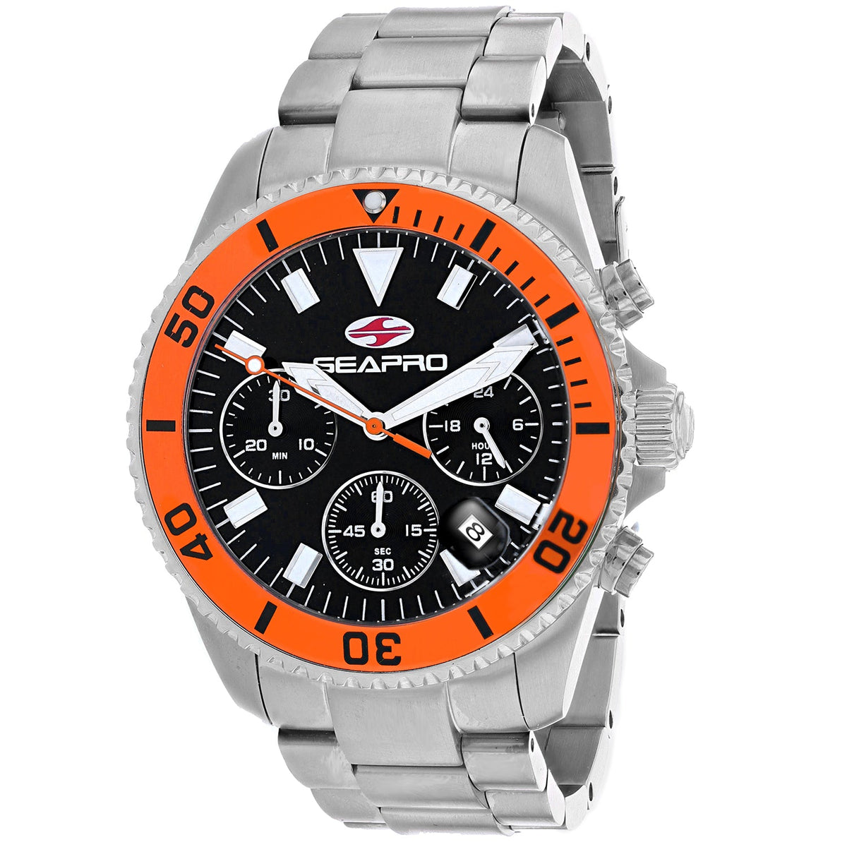 Seapro Men's Black dial Watch
