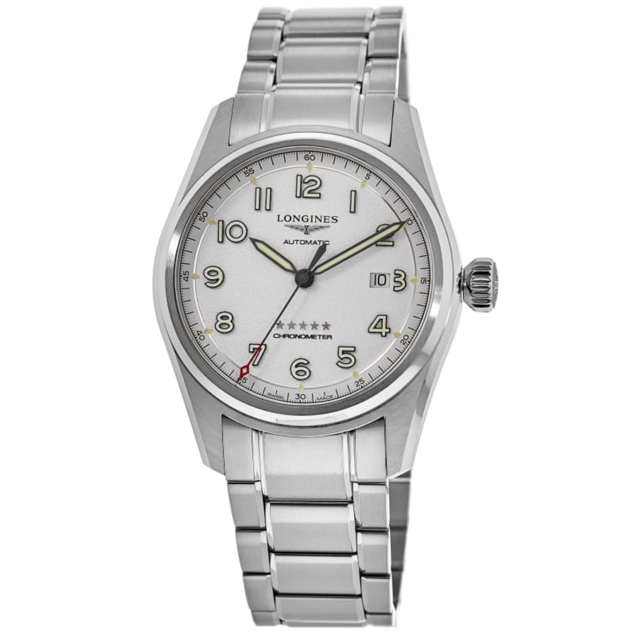 Longines Spirit Automatic Ivory Dial Stainless Steel Men's Watch L3.811.4.73.6