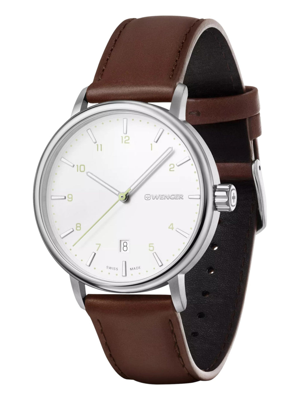 Wenger Swiss Army Men's 01.1731.117 Urban Classic White Dial Watch 40 mm