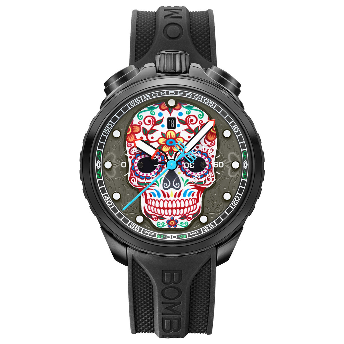 Bomberg Men's BOLT-68 Heritage 45mm Quartz Watch BS45CHPBA.060-2.11